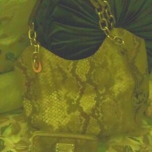 Snake Print Shoulder Bag